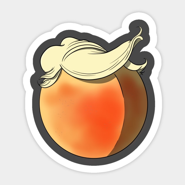 It’s A Bigly Peach Sticker by ArtOfJHammond